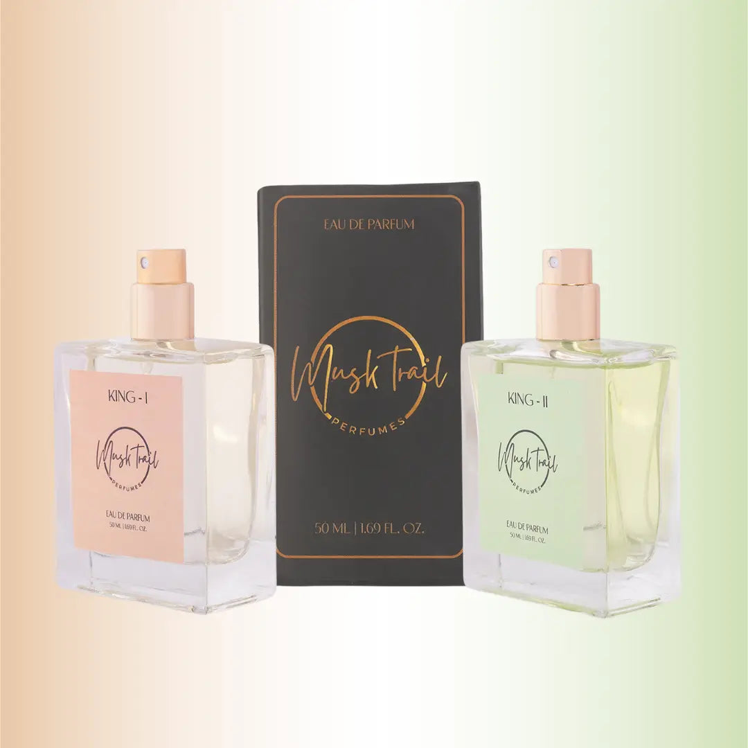 King Combo Pack of 2 - Premium Masculine Collection for HIM | EDP Spray | Gift Set for Men | 50 ml Each