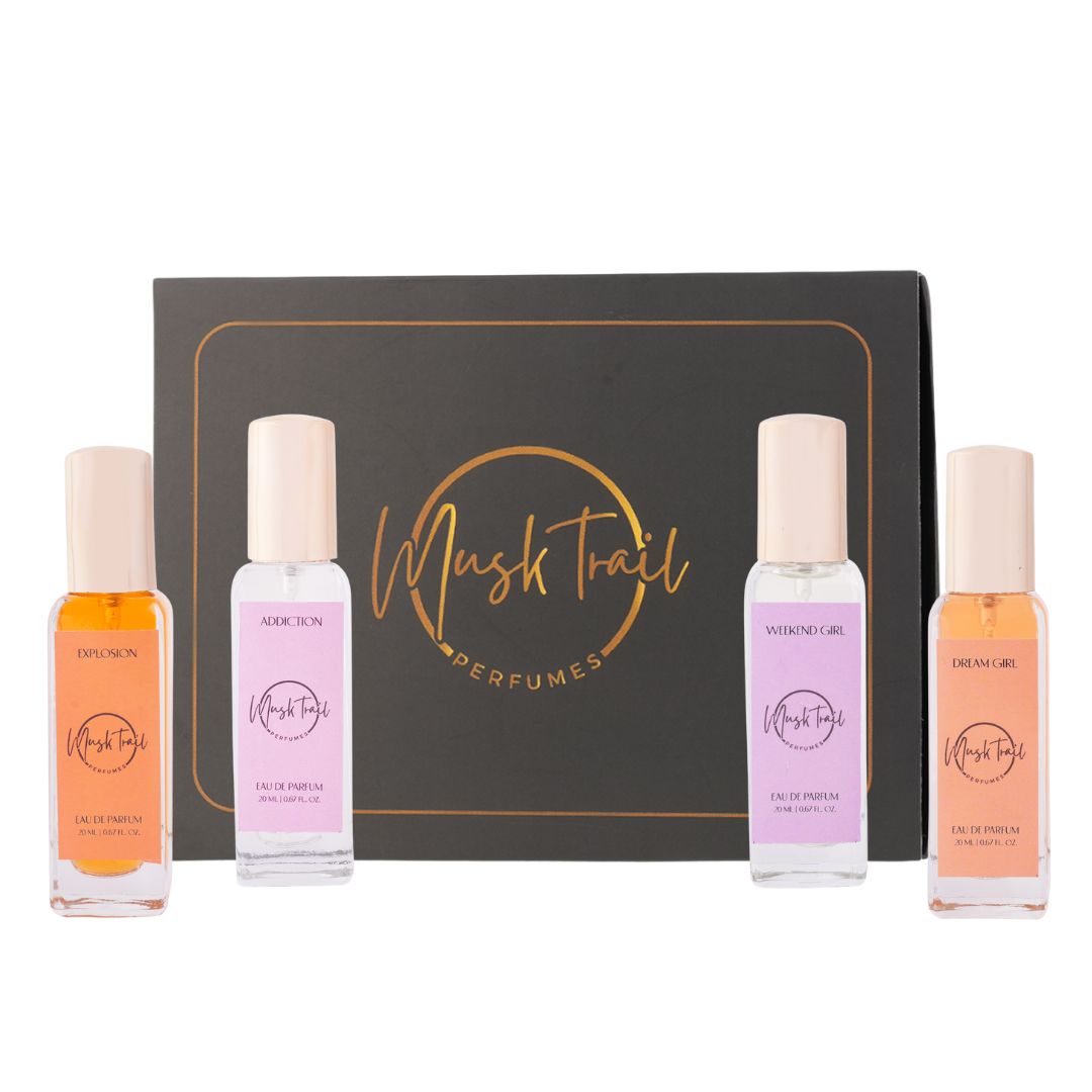 Luxury Perfume Discovery | 20ML Set of 4 | Queen Code For Women | Compact & Travel Friendly